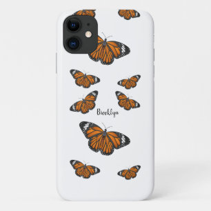 Monboogvlinderillustratie cartoon iPhone 11 hoesje