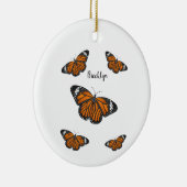 Monboogvlinderillustratie cartoon keramisch ornament (Rechts)