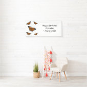 Monboogvlinderillustratie cartoon spandoek (Insitu)