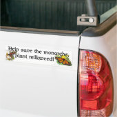 Monboogvlinders redden - Bumpersticker (Op Truck)