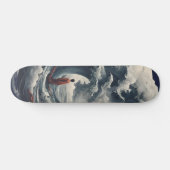 Mönch zwischen tobender Welle Skateboard Deck (Horizontaal)