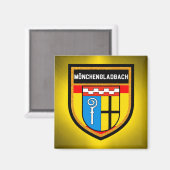Mönchengladbach Flag Magneet (Voorkant / Achterkant)