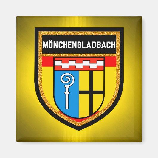 Mönchengladbach Flag Magneet (Voorkant)