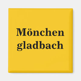 Mönchengladbach Schild Gold Gleb Magneet