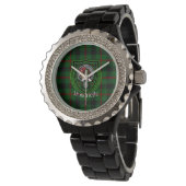 Moncrieffe Scottish Clan Tartan & Crest Horloge (Gekanteld)