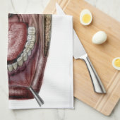 mond-anatomie theedoek (Quarter Fold)