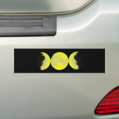 Mond Phasen moon phases Bumpersticker (Op auto)