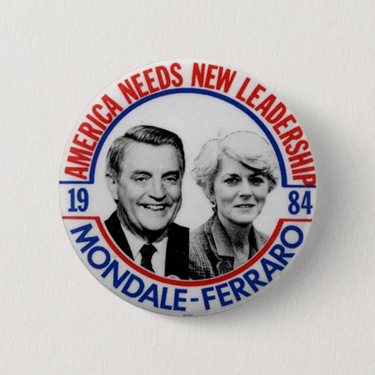 Mondale-Ferraro-jubelaat - Button (Voorkant)