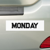 Monday Bumpersticker (Op auto)