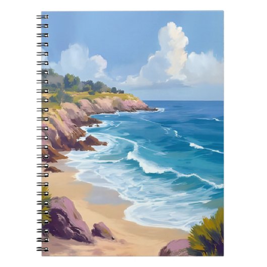 Monday in Malibu | Beach Cliffs CA Travel Notitieboek (Voorkant)