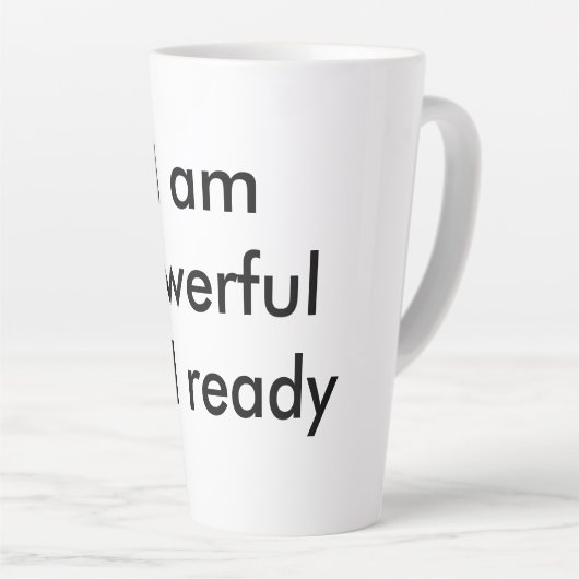 Monday Magic Latte Mug – Funny Coffee Quote for Wo (Angle droit)