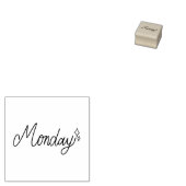 Monday Weekday Journal Design Rubberstempel (Gestempeld)