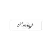 Monday Weekday Journal Design Zelfinktende Stempel (Design)
