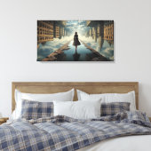 Monde à l'envers Impression sur toile tendue (Insitu(Chambre))
