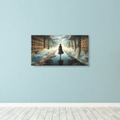 Monde à l'envers Impression sur toile tendue (Insitu (Plancher de Bois))