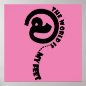 monde à mes pieds affiche joyeuse (Devant)