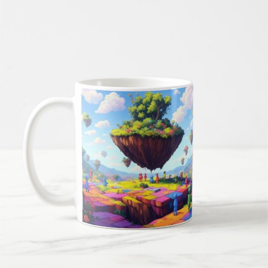Monde damier, Tasse à café, 325 ml (Gauche)