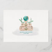 Monde d'aventure Voyage Bébé Garçon Carte Bleu Sar (Verso)