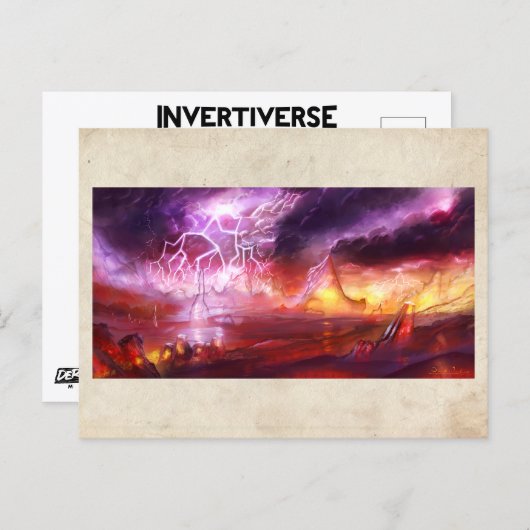 Monde de frappe - Carte postale (Devant / Derrière)