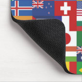 Monde de tapis de souris de drapeaux (Coin)