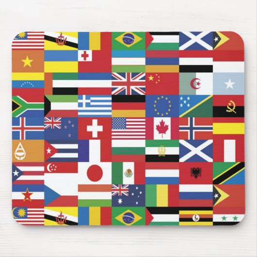 Monde de tapis de souris de drapeaux (Devant)