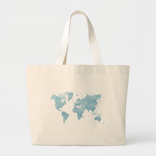 Monde en Sac fourre-tout bleu (Devant)