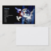 Monde entier dans son art de photo de carte de (Devant / Derrière)