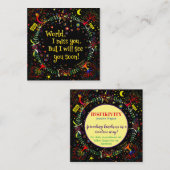 "Monde, je te manque" Cartes de bonté d'intimité (Devant / Derrière)