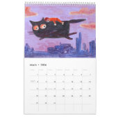 monde lunatique - calendrier (Mar 2026)