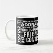 Monde meilleur ami café Mug (Gauche)