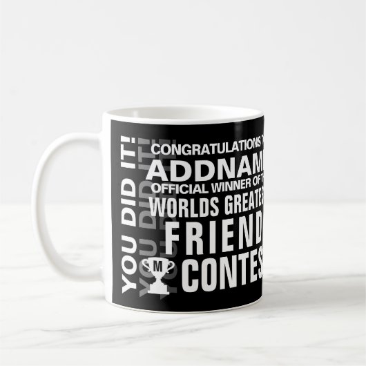 Monde meilleur ami café Mug (Gauche)