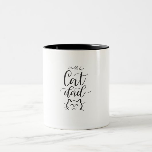 Monde meilleur chat papa mug (Centre)
