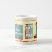 Monde meilleur enseignant Mug d'art personnalisé (Centre)