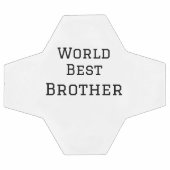 Monde meilleur frère ajouter nom texte sport texte (Plat)