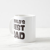 monde meilleur papa drôle papa mug (Devant gauche)