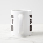 monde meilleur papa drôle papa mug (Dos)