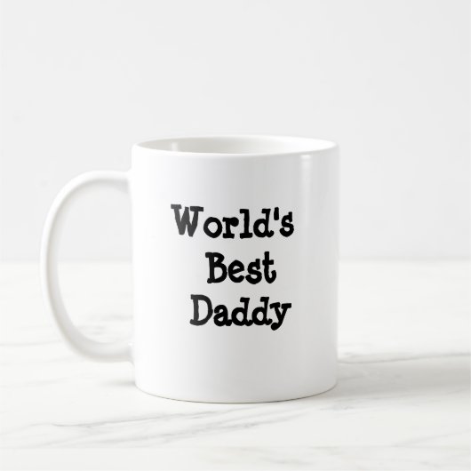 Monde Meilleur papa mug (Gauche)