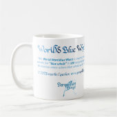 Monde Monde Baleine Bleue Mug (Gauche)