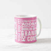 Monde plus grande mamie café Mug (Devant droit)