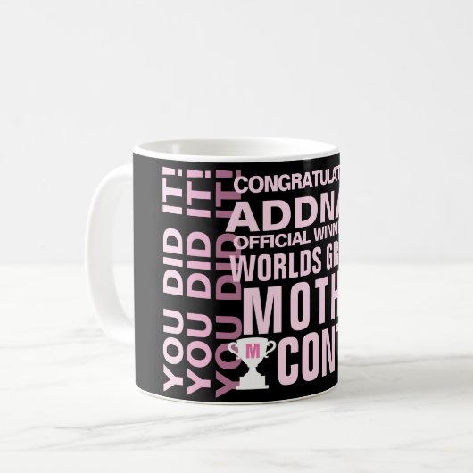 Monde plus grande mère café Mug (Devant gauche)