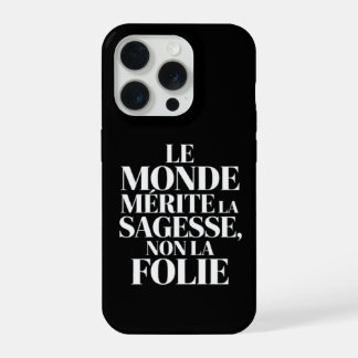 Monde sans stabilité iPhone 15 pro hoesje