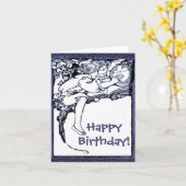 Monde secret, carte d'anniversaire (Fleur jaune)