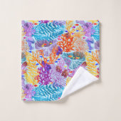 Monde sous-marin coloré (Gant de toilette)