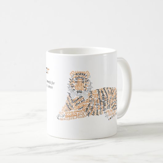 Monde Tiger Mug (Devant droit)