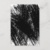 Mondern Black and White Graduation  Informatiekaartje (Achterkant)