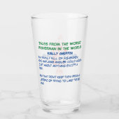 Mondes Crappie-st Fish-er verre de bière, le pire (Dos)