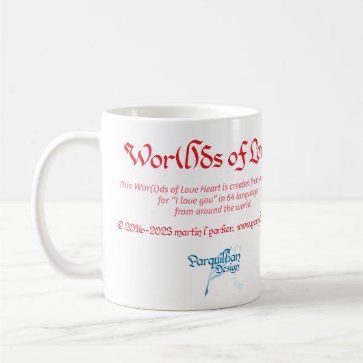 Mondes de l'amour Mug (Gauche)
