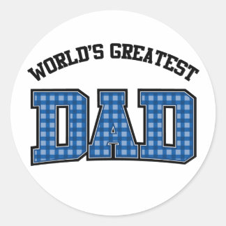 Mondes les plus grands stickers papa mis