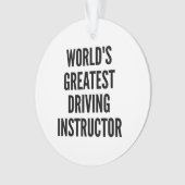 Mondes meilleur instructeur de conduite (devant)