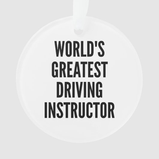 Mondes meilleur instructeur de conduite (devant)